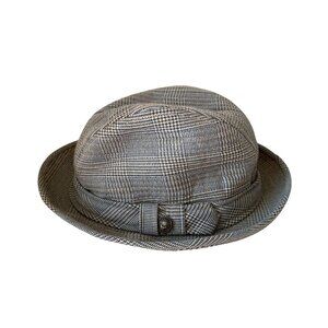 Trav'ler by Country Gentleman Fedora Hat Mens Tweed Grey Vintage Retro Grandpa